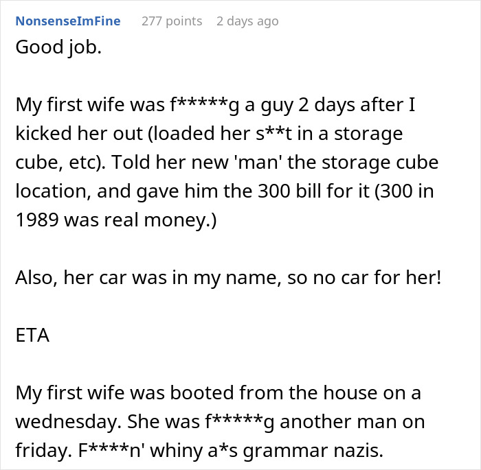 Person Gives Guy His Ex Girlfriend, Horrible Job And Bad Home As Revenge