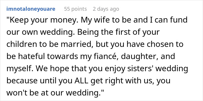 &ldquo;Sister Wants My Wedding Because It Doesn&rsquo;t Count As I&rsquo;m Gay&rdquo;