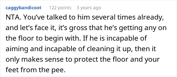 &ldquo;The Bathroom Floor Was Suddenly Always Wet&rdquo;: BF Keeps Missing The Toilet, GF Gets Resourceful