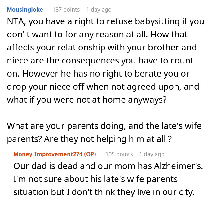 Guy Discovers His Niece On His Doorstep After Clearly Refusing To Babysit Her 