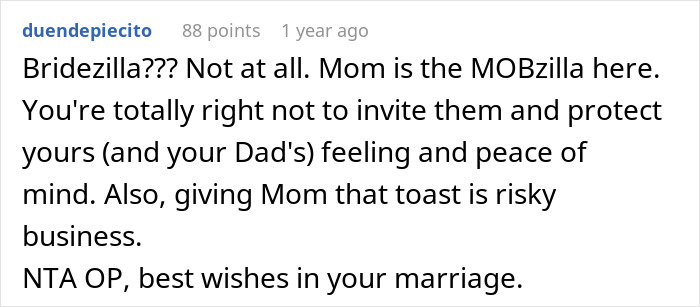 Bride Doesn&rsquo;t Want Her Estranged Siblings Mentioned At The Wedding, Mom Calls Her A Bridezilla