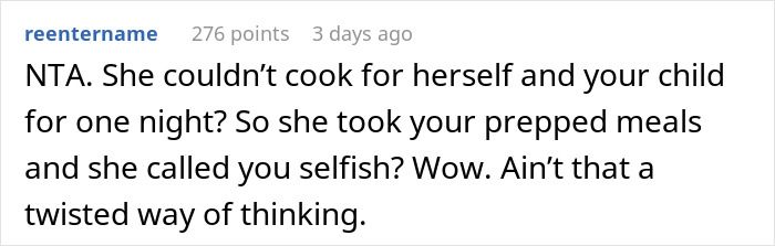 Guy Refuses To Ever Cook For His Wife After She Ate 3 Of His Meal Preps In A Single Night Guy Refuses To Ever Cook For His Wife After She Ate 3 Of His Meal Preps In A Single Night
