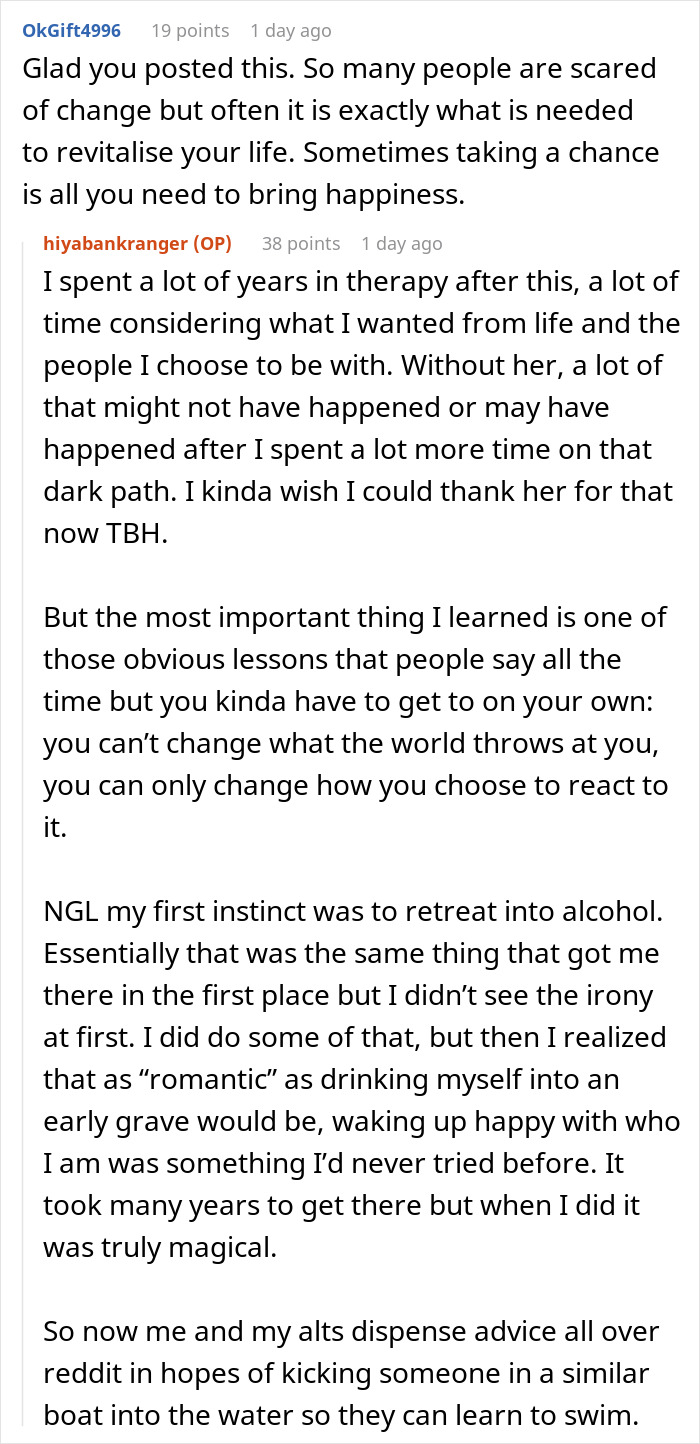 Person Gives Guy His Ex Girlfriend, Horrible Job And Bad Home As Revenge