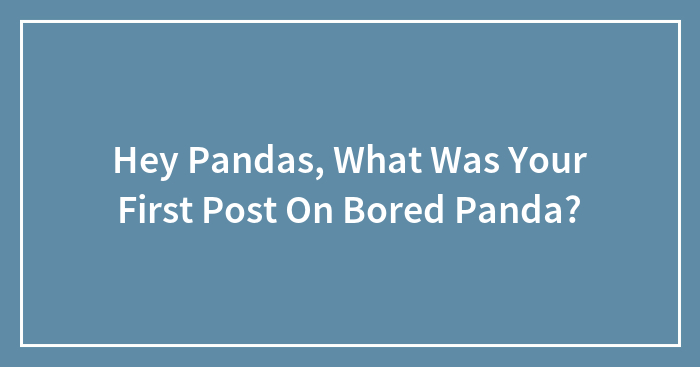Hey Pandas, What Was Your First Post On Bored Panda? (Closed)