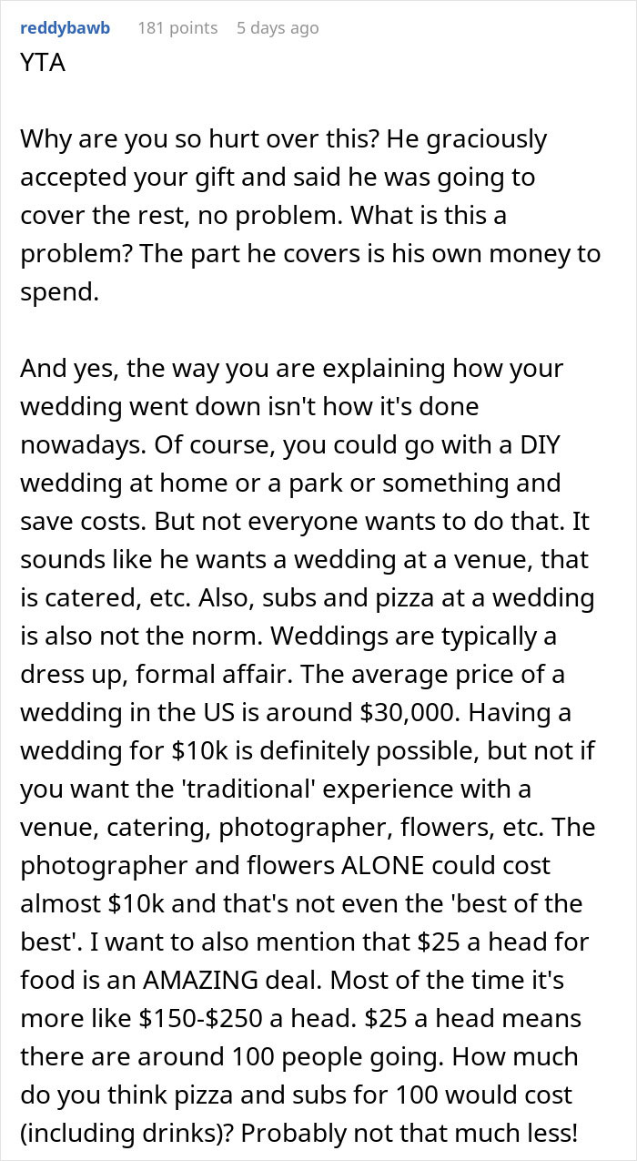 Dad Wants Son To Throw A Wedding For Under $10k Like He Did In The &lsquo;80s, Gets Brought Back To 2023
