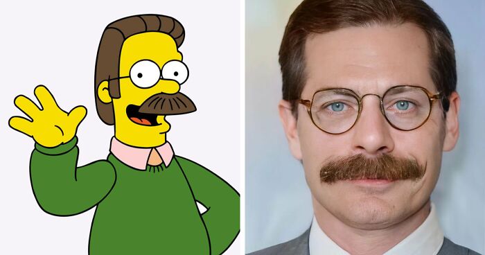 He recreado a los personajes de los Simpsons en la vida real usando IA y Photoshop (15 imágenes)