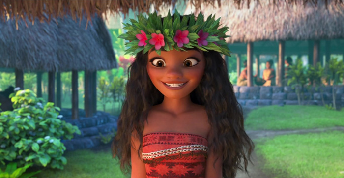 Disney princess Moana smiling 