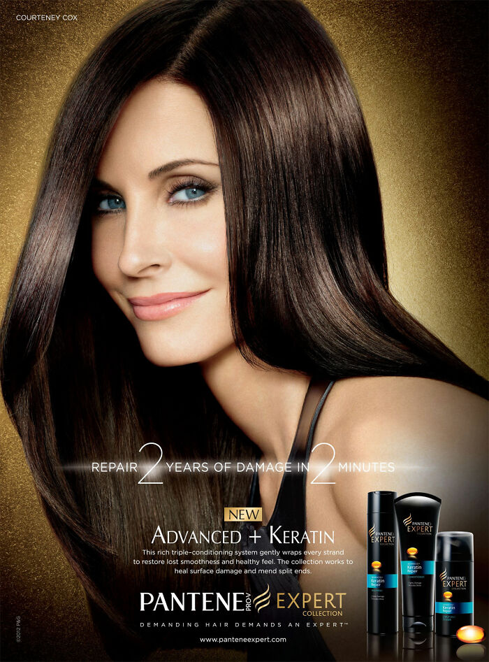 Courteney Cox For Pantene