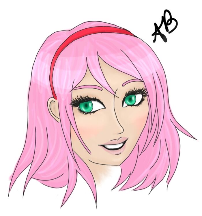 Just A Doodle Of Sakura Haruno I Did A While Ago