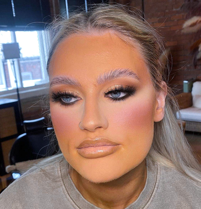 Those Light Eyebrows And The Orange Face