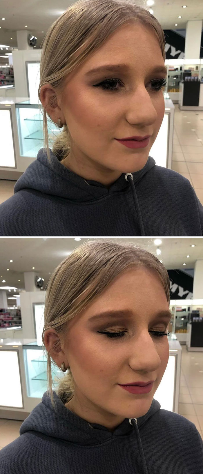 It’s The Mascara On The Lid & Rough-Lined Lip For Me