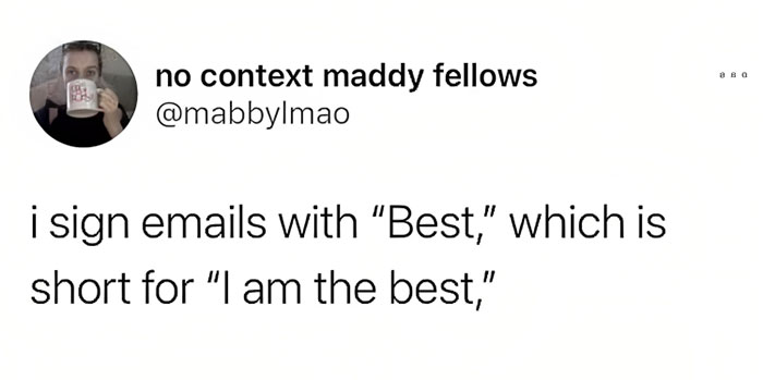 More Like "I'm Trying My Best"