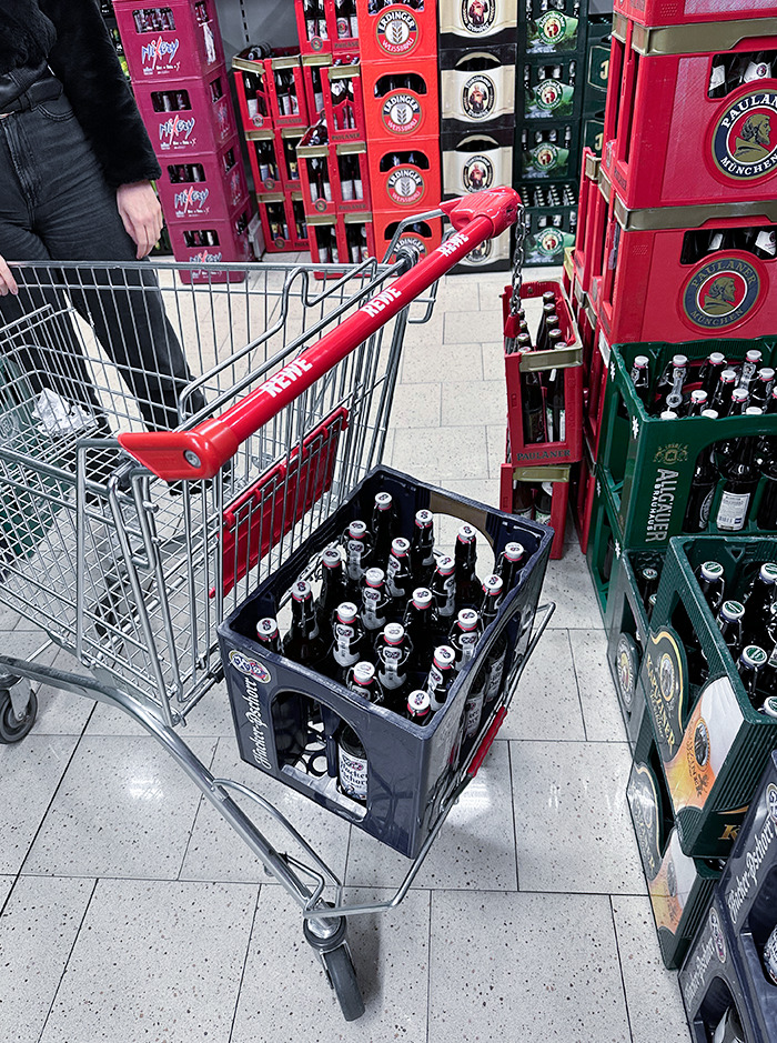 Shopping Carts In Germany Have A Special Beer Crate Holder In The Back