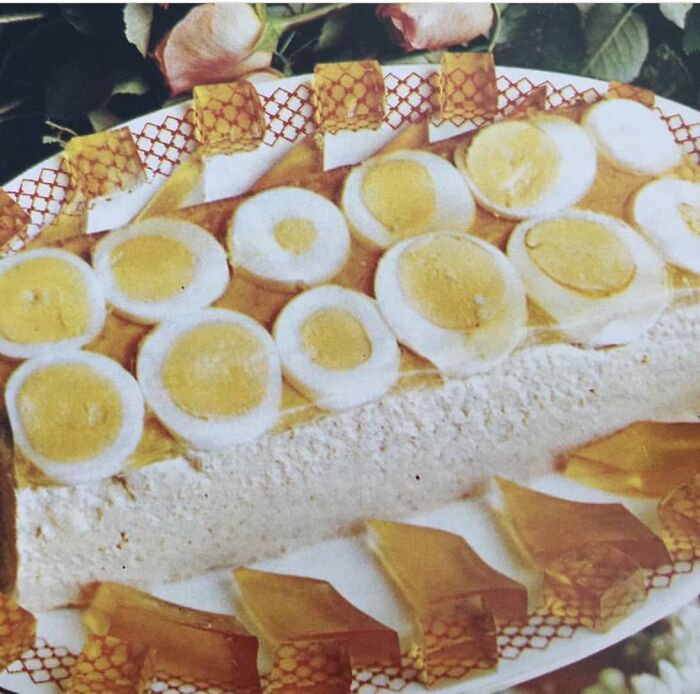 An Awe Inspiring Chicken Loaf Topped With The Delight Of Eggs Under Aspic