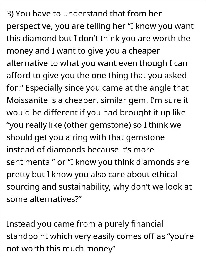 Guy Refuses To Spend $10k On An Engagement Ring, Gets A Reality Check Online