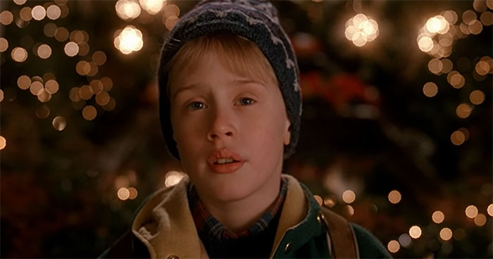 Kevin McCallister looking from Home Alone