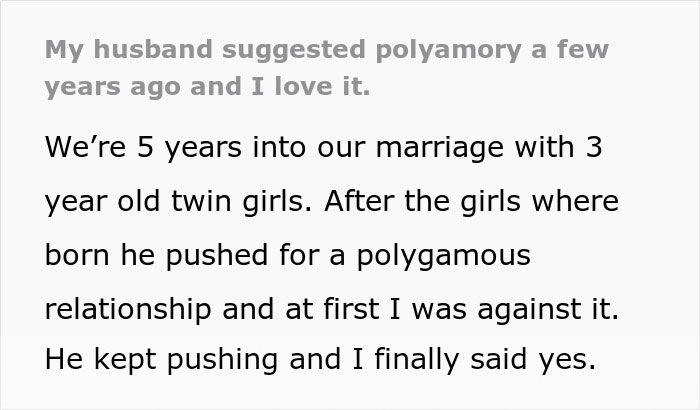 Man Pushes For Polygamy After Twin Daughters Are Born, Wife Agrees And Learns To Love It Man Pushes For Polygamy After Twin Daughters Are Born, Wife Agrees And Learns To Love It
