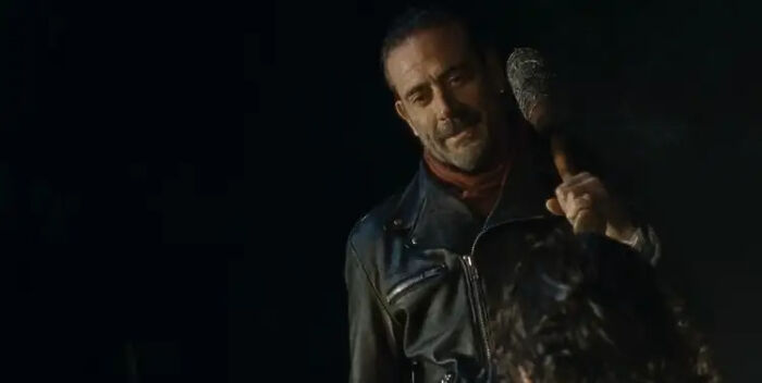  Negan looking down