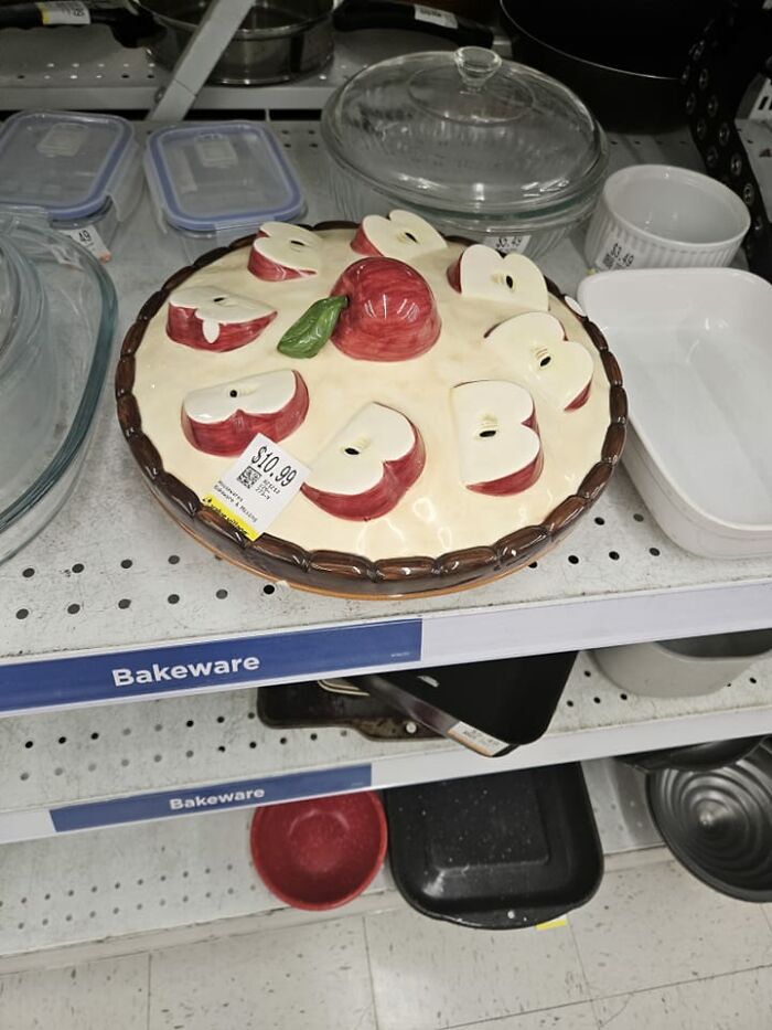 Awesome Pie Plate! I Wish I Didn't Have To Fly Home. I Would Have Bought This Thing So Fast! Nanaimo Value Village