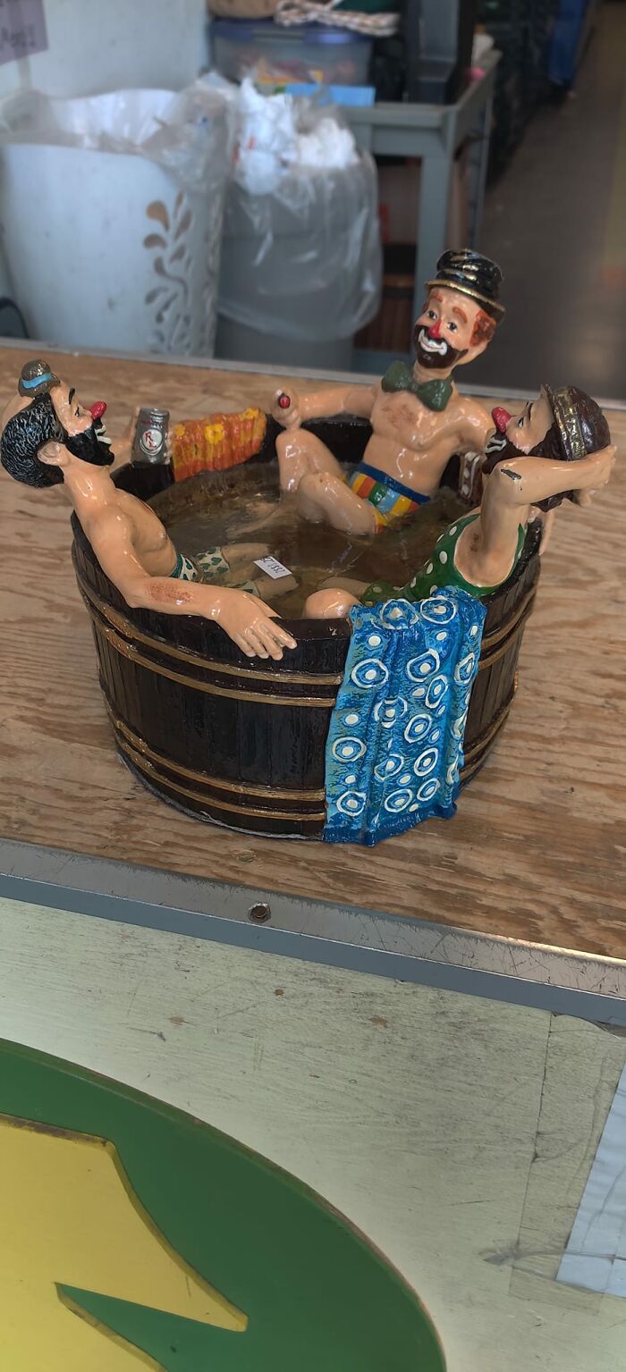 Found This Today At A Renaissance/Goodwill. Loved The Workmanship And It Made Me Laugh. Couldn't Leave It Behind