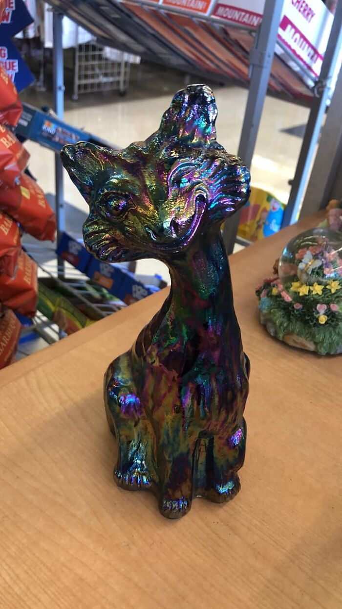 Goodwill In Pt Angeles Wa. 5.99 Not Coming Home With Me… Does Have A Fenton Sticker On It