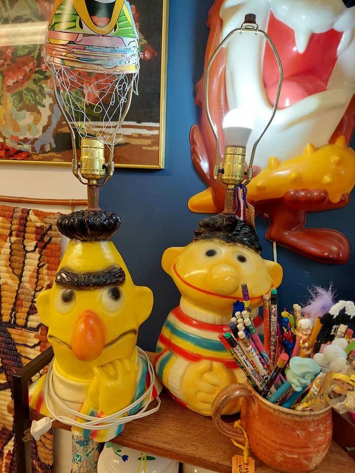 Just Saw This Amazing Set Of Lamps At Rascal Savage Vintage In Highbridge, Nj!! The Owner Also Has A Giant Falkor Head (Which She Was Nice Enough To Show Us!) A Must See!!