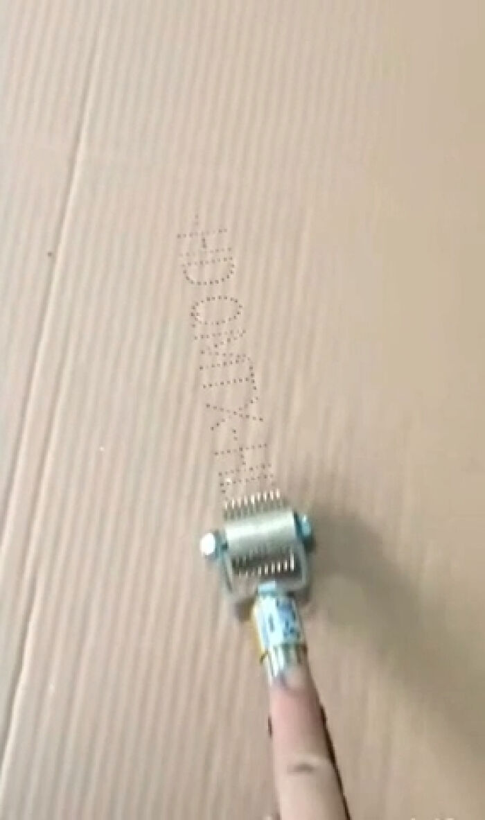 Poking Words Into Cardboard