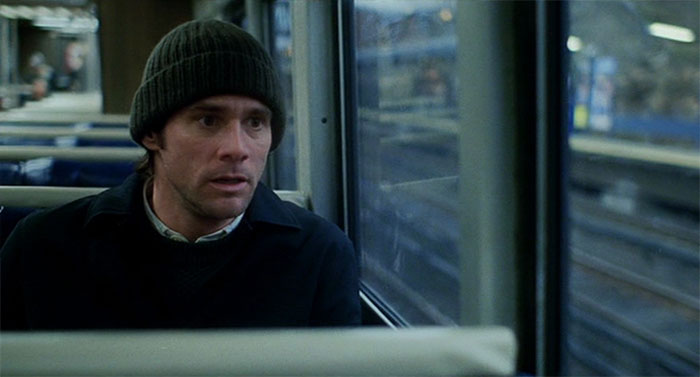 Scene from Eternal Sunshine of the Spotless Mind movie