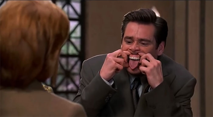 Scene from Liar Liar movie