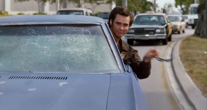 Scene from Ace Ventura: Pet Detective movie