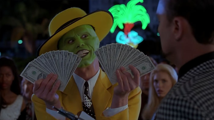 Scene from The Mask movie