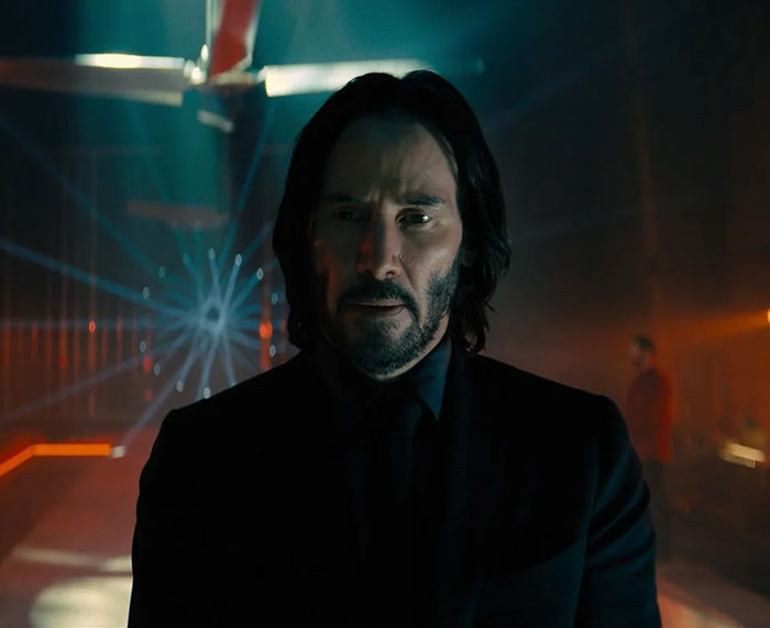 Keanu Reeves wearing suit