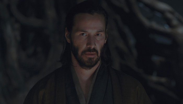 Keanu Reeves wearing kimono