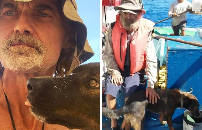 Man And Dog Rescued From The Ocean After 2 Months