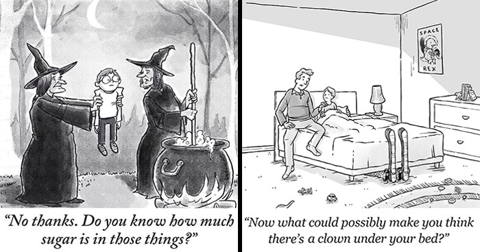 40 Hilarious Cartoons I Created Convey The Message With Little To No Words