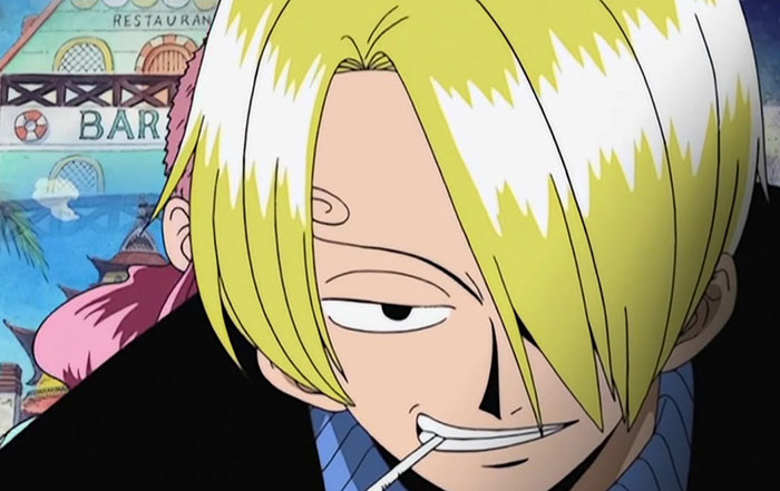 Sanji smiling