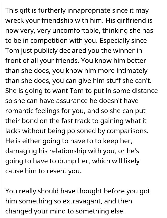 &ldquo;He Literally Screamed&rdquo;: Woman Asks The Internet If She Was In The Wrong For Getting A Male Friend An Expensive Gift