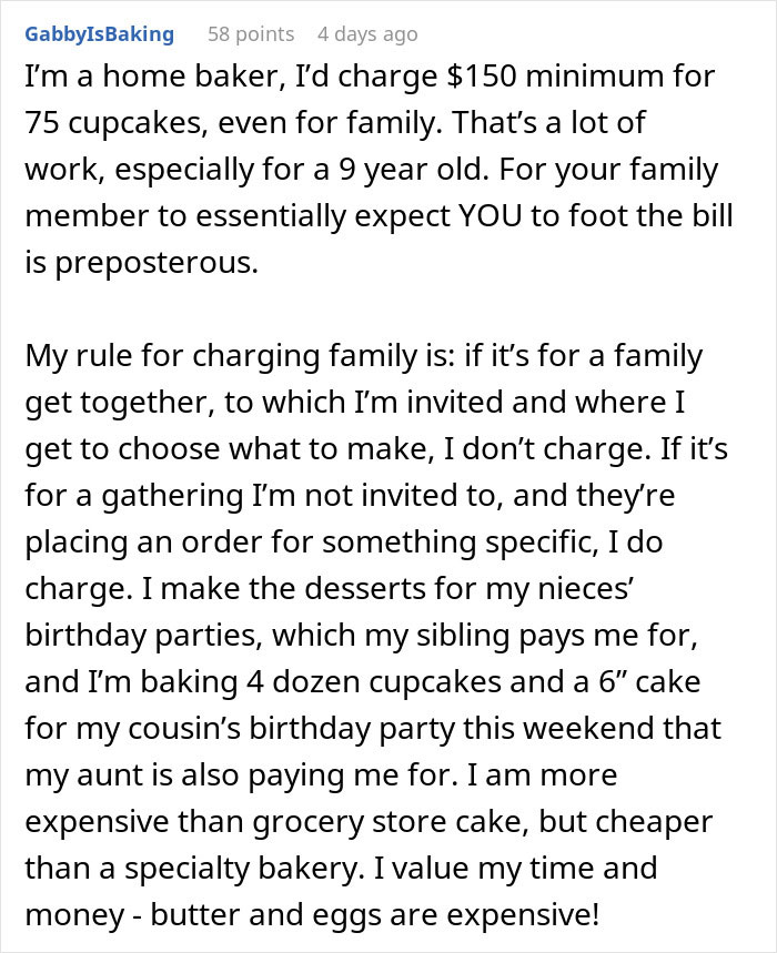 Relative Thinks 9-Year-Old &ldquo;Shouldn&rsquo;t Expect Payment&rdquo; For 75 Cupcakes, Gets Called Out By Mom