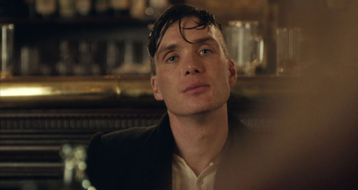 Tommy Shelby in a bar