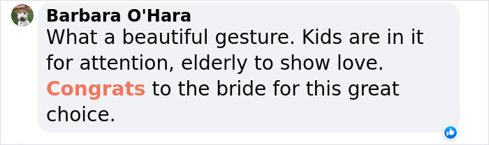 Bride Swaps Flower Girls For 'Flower Grandpa'