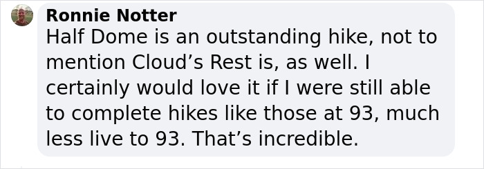 93 Y.O. Breaks Record And Becomes Oldest Man To Climb Half Dome