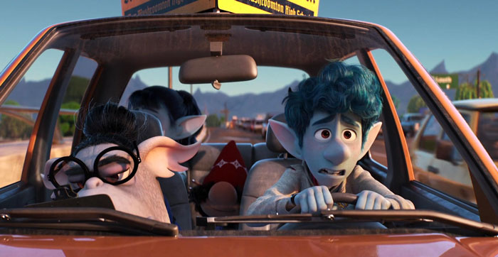 Barley Lightfoot driving with his friends