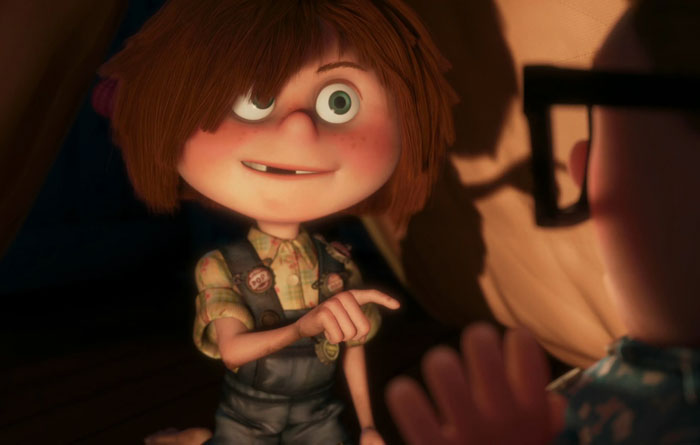 Ellie pointing her finger