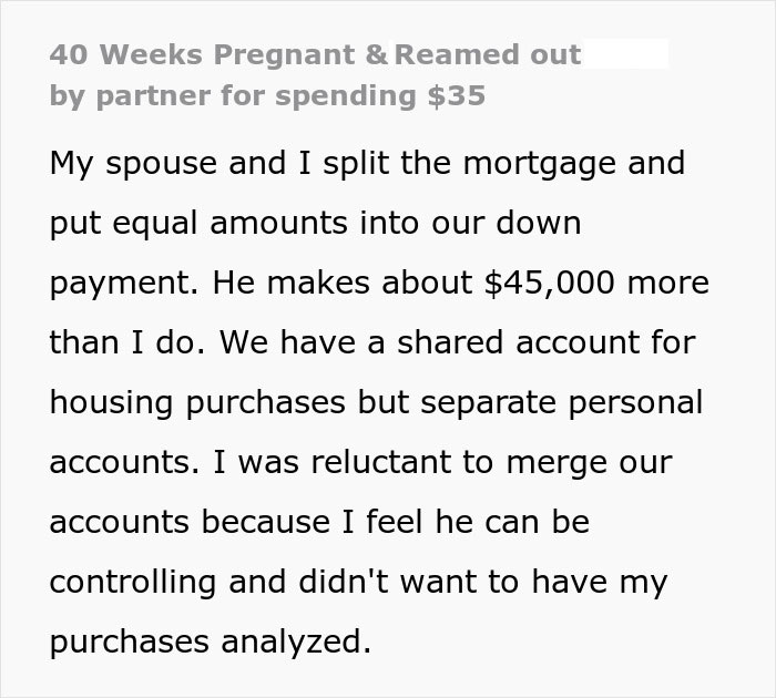 “Never Help Me Financially Again”: Pregnant Woman Can’t Believe How Frugal Her Husband Is “Never Help Me Financially Again”: Pregnant Woman Can’t Believe How Frugal Her Husband Is