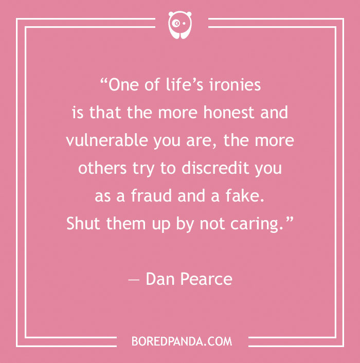 Pink quote image about fake people by Dan Pearce on Bored Panda.
