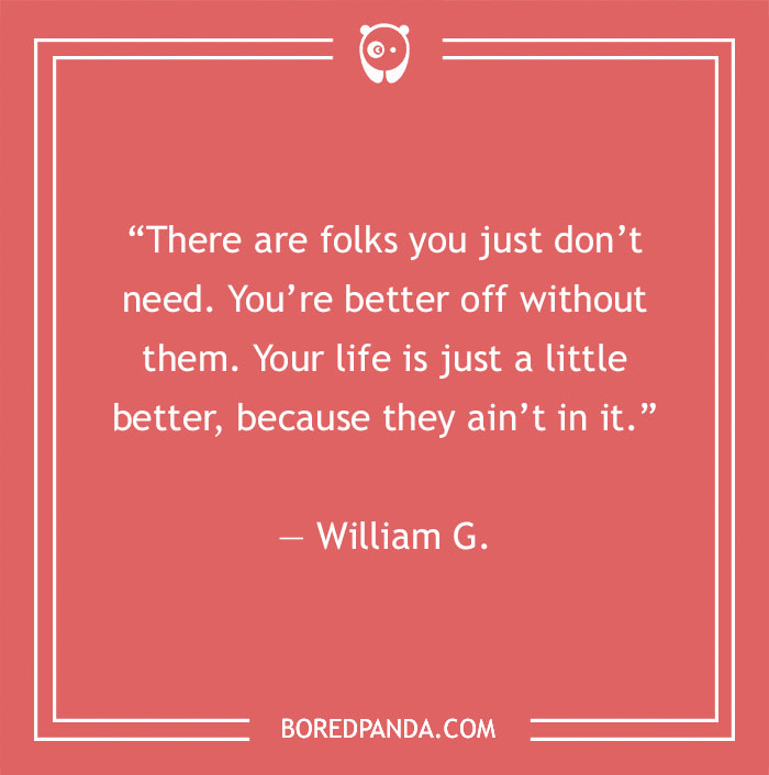 Quote about fake people on a red background emphasizing recognizing toxic relationships.