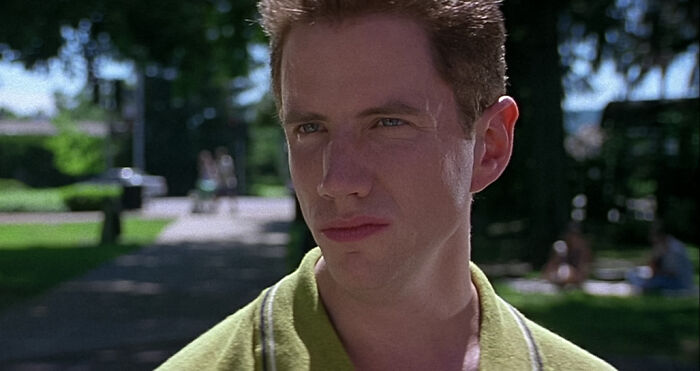 Randy looking suspiciously at someone 