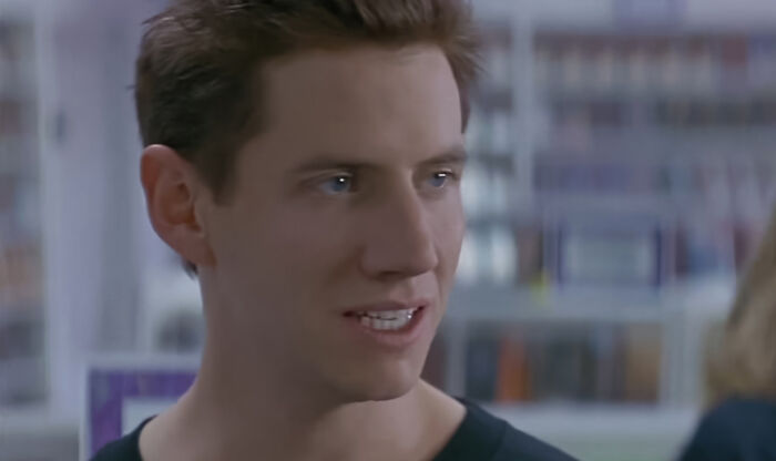 Randy talking to someone 