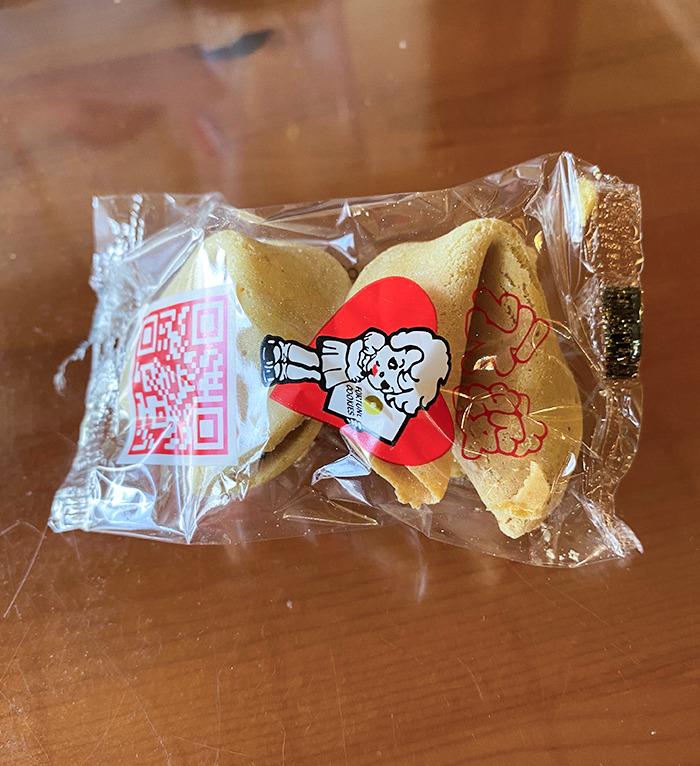 Venía una galletita de la fortuna extra en el mismo paquete