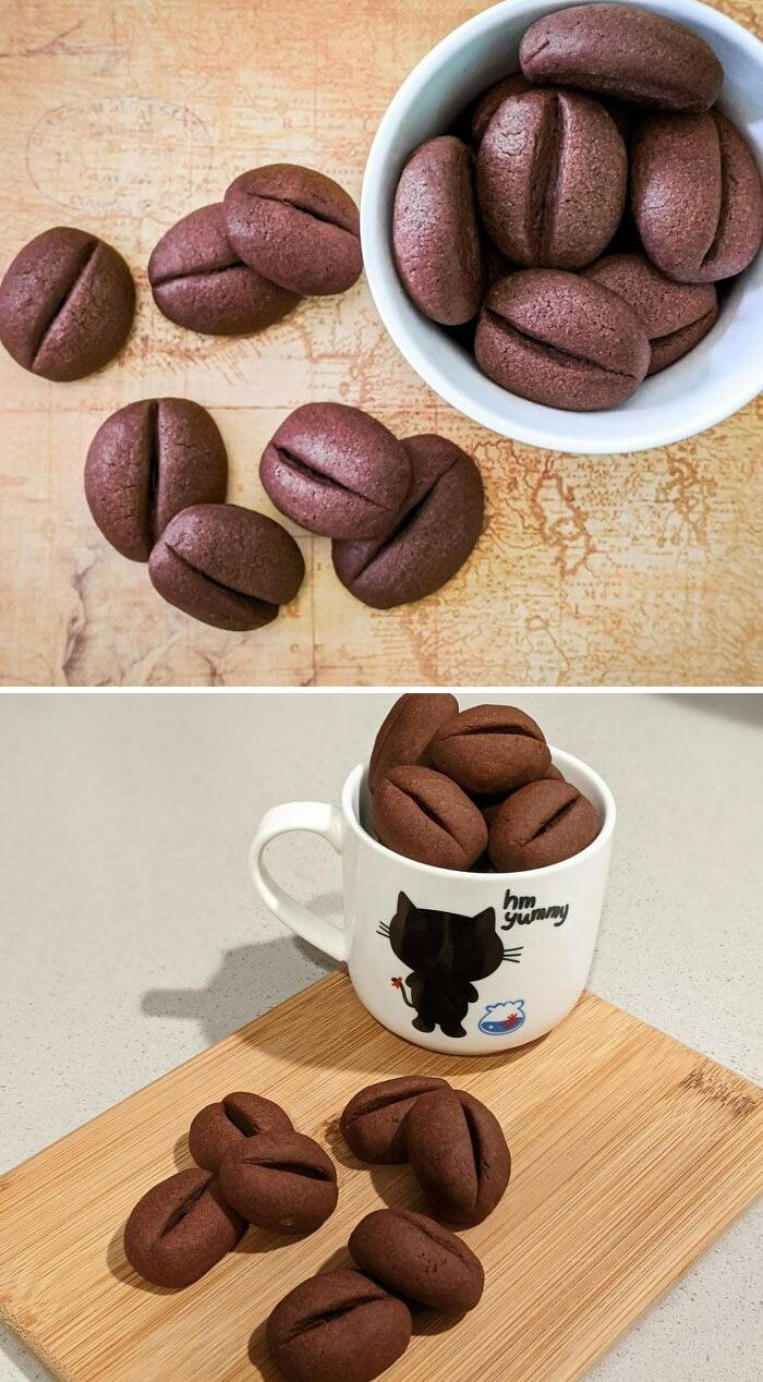 Tried Out A Coffee Bean Cookie Recipe, Pleasantly Surprised By The Results